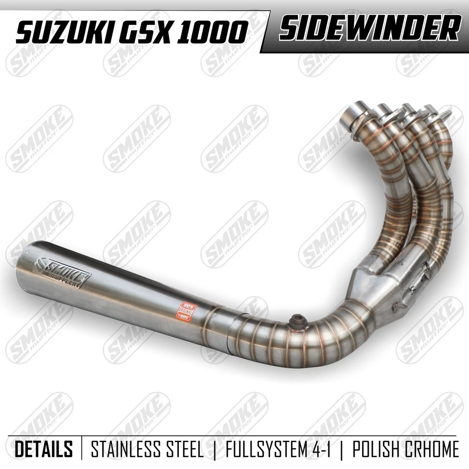 SIDEWINDER Suzuki Hayabusa 1300 1999-2019 Drag Race Custom Exhaust System Pipes - Image 2 of 4