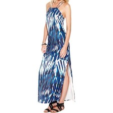Sanctuary Womens Spaghetti Strap Maxi Dress S Chiffon Tie-Dye Strappy Back Tank