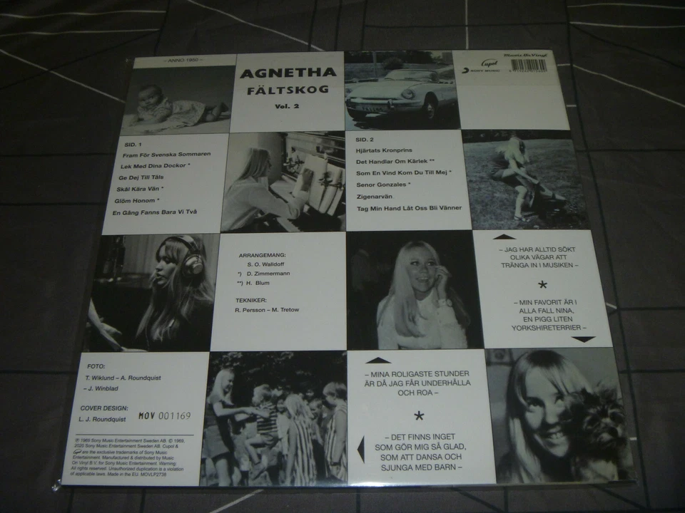 Agnetha Fältskog Agnetha Fältskog Vol. 2 ABBA Blue marble vinyl 12" rare Ltd Ed - Image 3 of 4