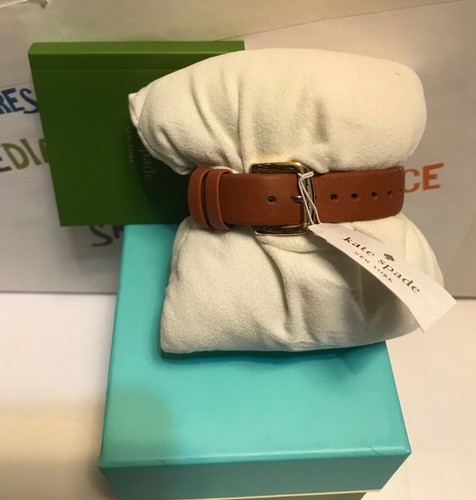 kate spade new york womens barrow luggage leather strap watch