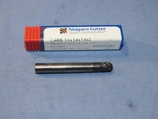 New Niagara 1/4 Diam 6 Flute Solid Carbide Ball End Mill