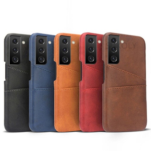 For Samsung S24 Ultra S23 S22 S21 FE A54 Leather Card Slot ShockProof Case Cover - Picture 10 of 19