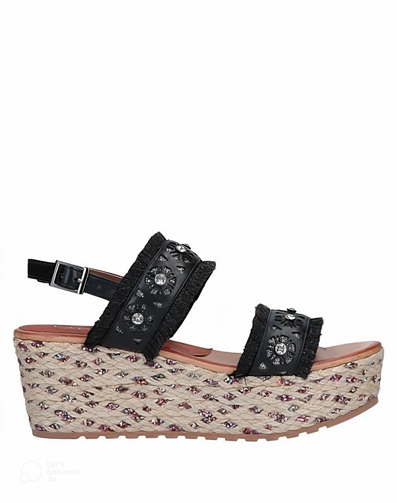 CafèNoir ciabatte 2 fibbie in pelle intrecciata | Grimandi calzature shop