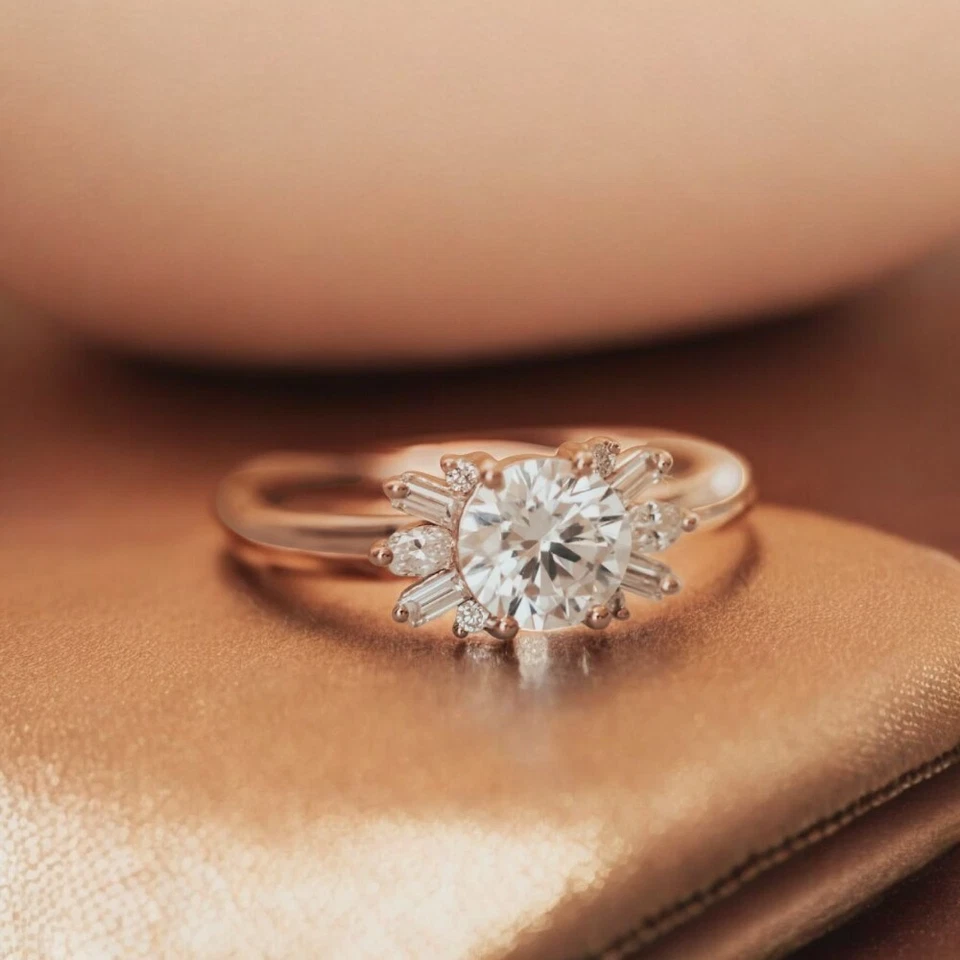 18k Yellow Gold Engagement Ring Lab Grown Oval 1.40 Carat IGI Certified Diamond - Image 2 of 4