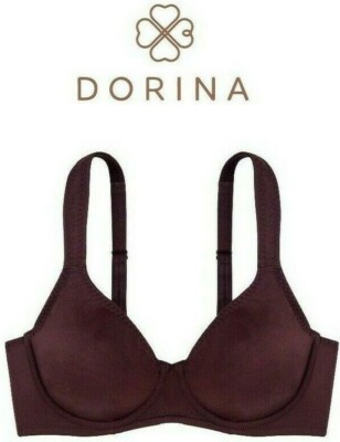     DORINA 1032 Lindsay Bügel-BH 2-lagig glatt plum/Pflaume breite Träger