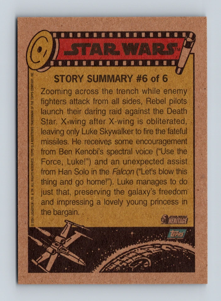 2004 Topps Star Wars Heritage #6 WILL LEIA BETRAY THE REBELLION? - Image 2 of 2