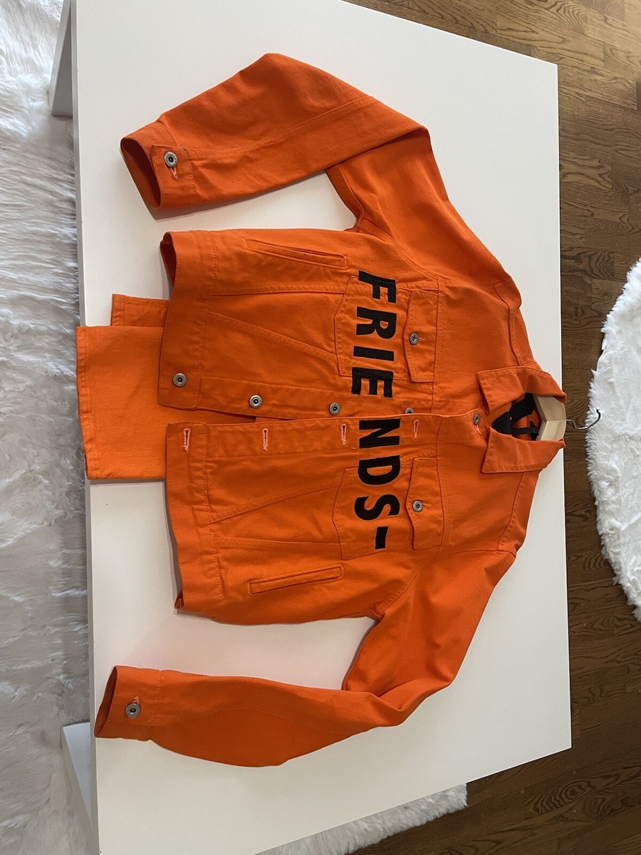 Mens Denim Friends Denim Jacket Vlone Friends Jacket Vlone