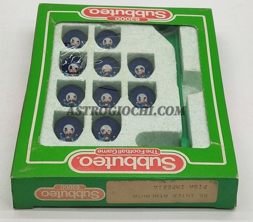 SUBBUTEO TABLE SOCCER LW TEAM INTER ATALANTA PISA IMPERIA 58 VINTAGE '80 IN BOX - Picture 5 of 8