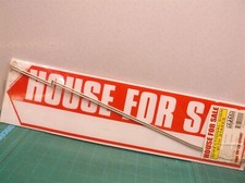 HOUSE FOR SALE - DIRECTIONAL ARROW SIGN - 5.5 x18 - RED