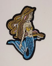 Mermaid Embroidered 2 " 3 " Patch, Sew Or Iron On.