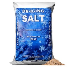 Brown De-Icing Rock Salt / Grit for Snow & Ice on Driveways, Paths & Pavements