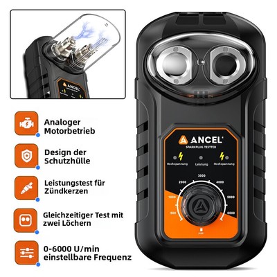  ANCEL SP21 Zündkerzenprüfer 0-6000RPM 12V Doppelloch Auto Motorrad Ignition
