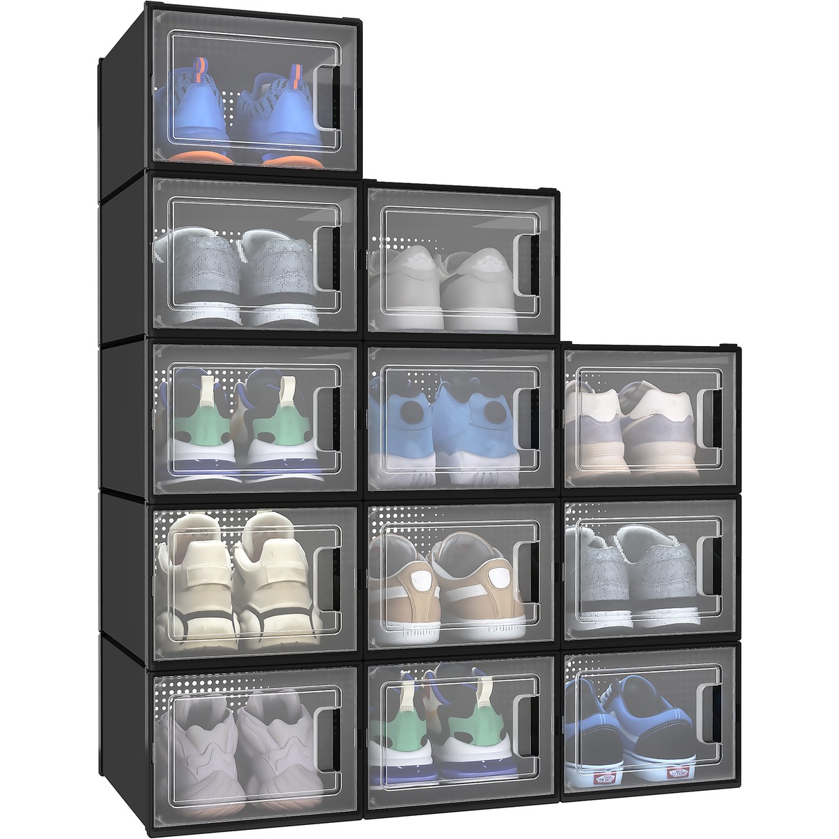 Shoe Storage Minmallife Crystal Clear Container Pack Shoe