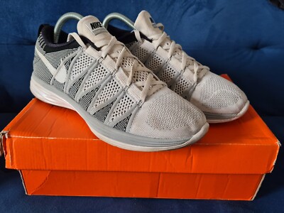 Herren-Turnschuhe Nike Flyknit Lunar 2 weiß/grau UK-Größe UK 7 