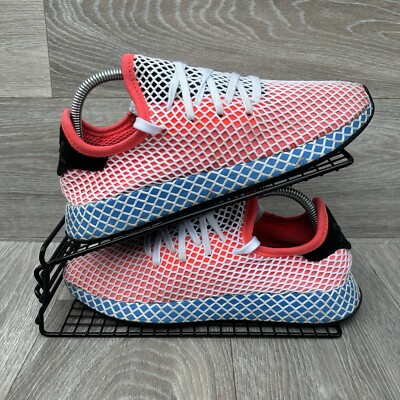 Adidas Shoes Men's Size UK 7 Deerupt Runner Blue Red Netted Gym Trainers |  eBay UK