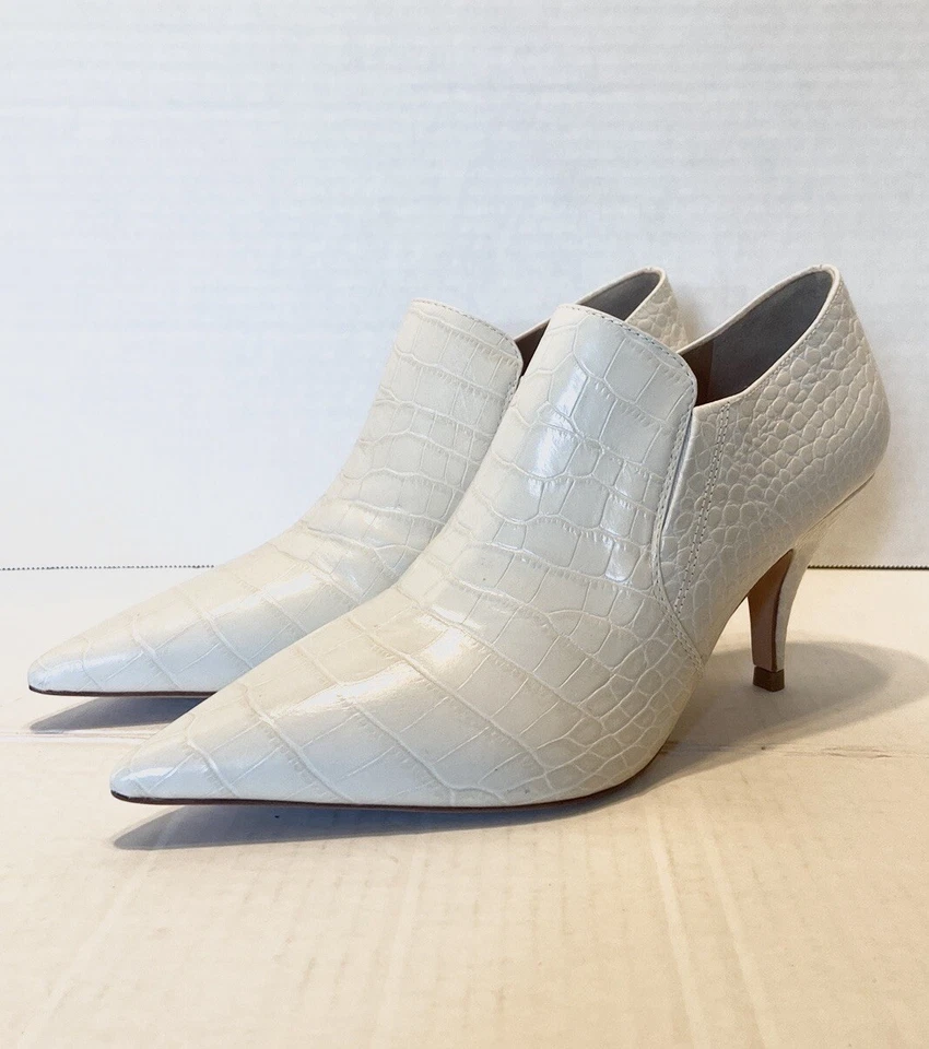 Nuevos botines Tory Burch Georgina de cuero marfil talla 8 Foto 2 de 4