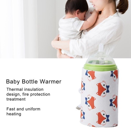 The Baby Bottle Warmer Cartoon Portable USB Milk Bottle Heated