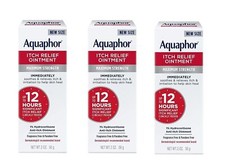 Aquaphor Itch Relief Ointment 2 Oz X  3 Packs  