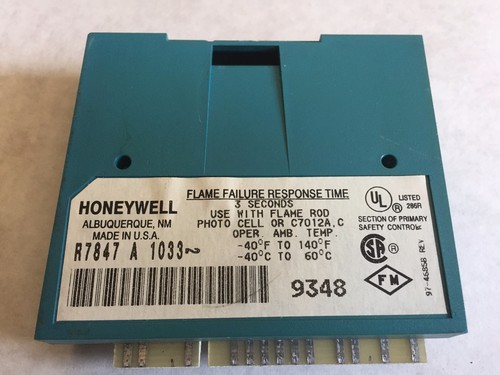 HONEYWELL R7847 A 1033,HONEYWELL RECTIFICATION FLAME AMPLIFEIR,BU,SJ,DF,EB - Picture 3 of 3