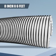 6 Foot of 8" Wire Hose for Leaf Vac Vacuum Catcher Hose Fits Trac Vac DR Cyclone