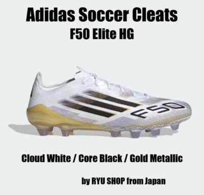 Adidas Soccer F50 Elite HG JR1701 Cloud White / Black / Gold | eBay