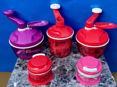 Tupperware Whip 'N Prep Mix Chef Frosting Mixer Chopper System Processor Dif.Mod