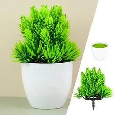 Artificial Plant Decoration Fake Plants Home Table Decor Green Bonsai Flower...