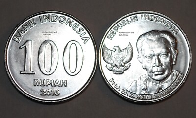 2016 Indonesia 100 Rupiah Coin Herman Johannes UNC KM# 71 | eBay
