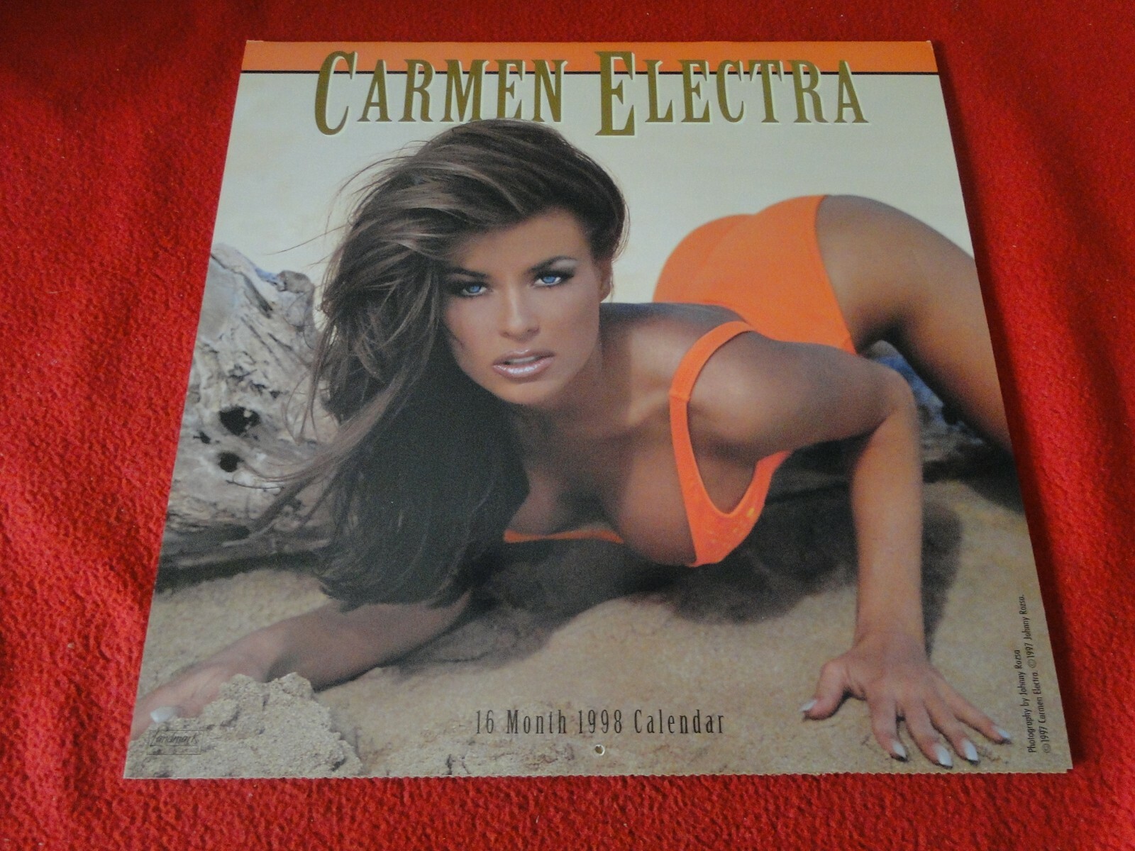 Vintage Semi-Nude Pinup Wall Calendar 1998 Carmen Electra 12 x 12 G | eBay