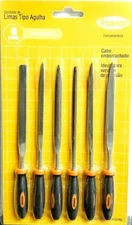 6pc Precision Needle File Set Jewelers Mechanics Gardener Metal Grind Tool 6" 