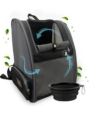 Cat backpack, cat carrier, pet backpack carrier, backpack for small dogs