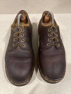 Vintage Dr Doc Martens 4 eye Oxford Brown Shoes Men