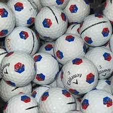 24 Red/Blue Callaway Truvis Tru Track Mix Used Golf Balls - 4A Grade AAAA