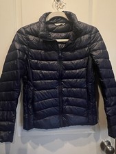 Papaya Women’s Feather Down Navy Blue Full Zip Puffer Jacket / Size Small