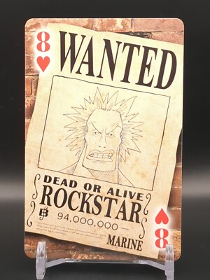 Rockstar One Piece Exhibition Trump playing cards Wanted 2012 TCG CCG Japan