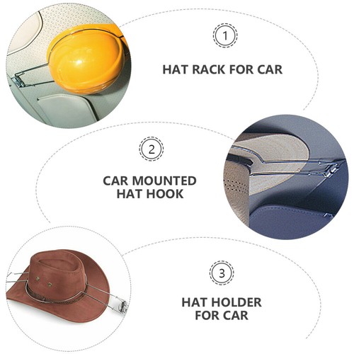 Hat Hanger Ceiling Hat Holder Car Mounted Car Hat Holder - Zdjęcie 6 z 12