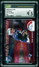 TOM BRADY 2020 Panini Donruss Elite Full Throttle #25 Red 95/99 CSG 9.5 Mint+
