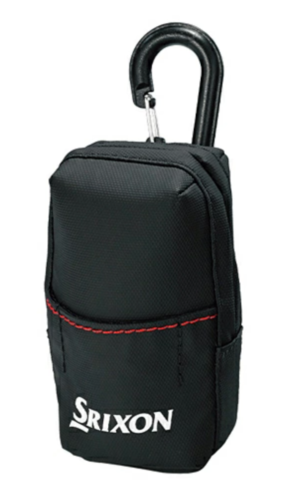 DUNLOP SRIXON Japan Golf Ball Pouch Case with Hook GGF-B2514 Black