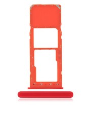 Single Sim Card Tray Compatible For Samsung Galaxy A10 A105 / 2019  Red 