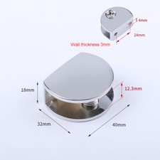 Glass Clip Small Shelf Fixing Clip Small Glass Shelf Support Zinc Alloy Bracket