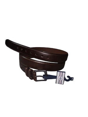 Brown Belt Hb Big + Tall | Harbor Bay Double Loop Leather Belt | DXL main image 4
