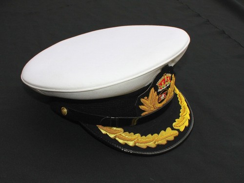 ROYAL MARINE SHIP WHITE STAR LINE HATS TITANIC CAPTAIN SMITH HAT WHITE - Picture 4 of 4