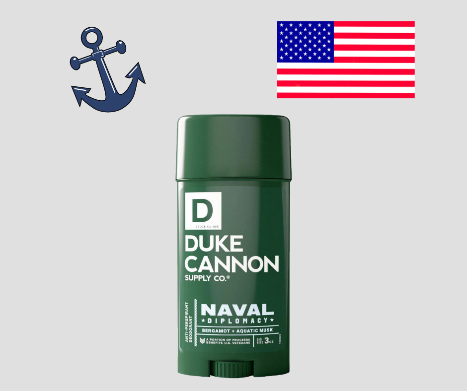 Duke Cannon Naval Diplomacy Antiperspirant Deodorant Mens Benefits Vets Lot of 2