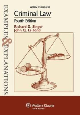 Criminal Law (The Examples & Explanations Series), 4e - Paperback - GOOD