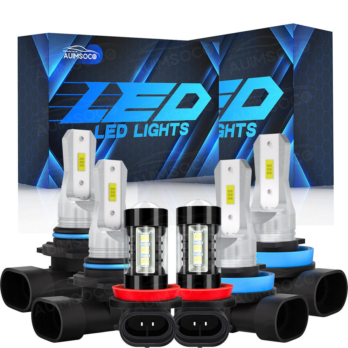 LED Fog Light Bulbs Combo For 2013-2018 Honda Accord – H11 Bright Replacement Kit - View #4