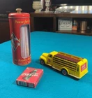 Lot of Vintage Coca-Cola Items For Coke Collectors: Truck, Cards, & Straw Holder