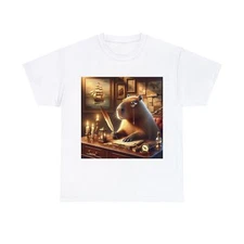 Unisex Adult T-Shirt Vintage Explorer Capybara Nautical Map Design