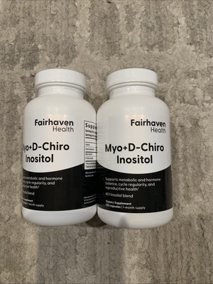2 Myo-Inositol and D-Chiro Inositol Supplement Women 40:1 Ratio Female Exp 8/27