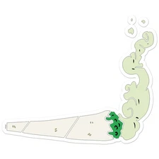 Joint Marijuana - Vinyl Decal Sticker - Car Window Laptop - ebn8153