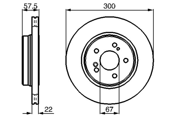 2X Bremsscheibe Bosch 0 986 478 793 FüR SL Klasse Mercedes W210 W124 R129 124-image